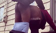 Outdoor Cold Backshots Creampie