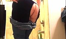 rosie baddie slips into bubbles teasing her thick curves and flashing that bbw milf body everywhere