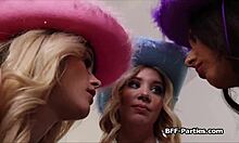 sharing a double blowjob might just score those hot concert passes