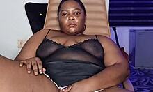lonely horny ebony bbw housewife mara exotic squirts in full solo masturbation close-up video