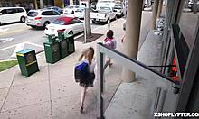 Taylor Blake's Shoplifting Pussy Takes LP Officer's Sideways Cock Thrust