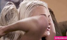 skinny blonde lesbians mona wales and emma hix finger and eat wet pussies!