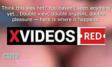 Her perfect pussy grips his cock tight as she rides to his explosive cum then keeps fucking relentlessly