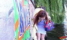 german scout pounds short teen angie elif's tight ass with big dick at casting then sloppy blowjob and facial