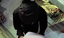 desi hijab stepsis gets fucked in kitchen