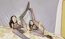 wanna see milf and teen 18+ share sloppy blowjob in threesome??
