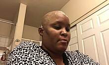 milf at home first time shaves head smooth bald boyfriend request mommy shaved hairless