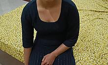 hot indian stepsis feels pain riding stepbro's cock in village