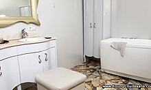 Skinny Shaved Teen Lottie Magne Rides Fucks Doggy Client