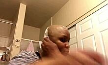 milf at home first time shaves head smooth bald boyfriend request mommy shaved hairless