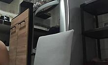 perverted step-nephew sneaks up while mature latina wife washes dishes