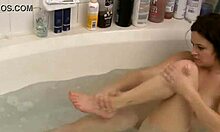 WOW, THIS BRUNETTE BABE'S BATH TURNS INTO A STEAMY SOLO MASTURBATION SHOW - CAN YOU HANDLE IT?