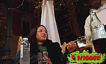 stunning LATINA BABYBELL with killer ass FUCKS the BLACK GLOVO guy for happy ending home delivery