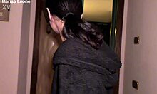 pretty tattooed italian teen gets fucked hard in friend's bathroom