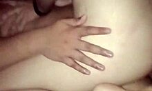 cuckold husband sits back watching his sapiosexual wife take their new bull's hard pounding on the bed