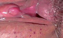 a virgin wife takes huge cock first time on christmas close-up wet shaved pussy