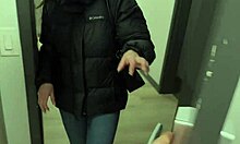 Just a massage turns into huge titted brunette mommy's wild bed romp