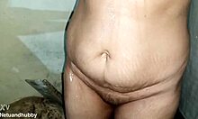 A View Of Wet Brown Pussy Desi Big Ass Swaying Boobs Close-Up.