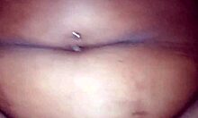 WOW! Tight ebony latina's juicy hairy big pussy and ass get licked before massive cum swallow