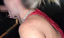 Cuckold Takes Wife to Gloryhole Inn Bash