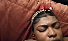 Explosive Creampie in Pregnant Ebony BBW Girlfriend Pussy