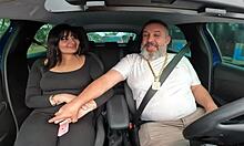 Leticia cortes gives tight ass in ted's car ride bareback