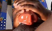 Bbc unloads cum but keeps pounding my huge cock sextoy ughh