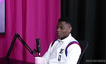 bruna carlos teases huge tits in sheer red lingerie during sensual bora cast