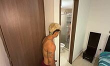 stepbro what you jerking to join me in shower sis door open i slide big dick in