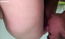 black bull devours soaked pussy hand-deep