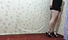 Mature Russian Milf Shows Plump Legs Big Ass Heels Pedicure Fetish