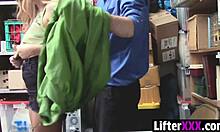 lp officer rips clothes and punishes hot teen suspect doggystyle in garage!