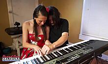 Brunette Coed Sucks Monster Cock Deepthroats Gets Doggystyle Facial