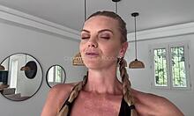 european french blonde milf housewife traps technician for rough doggystyle on big cock
