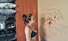 tattoo slut at gloryhole suckin n fuckin cocks wildly!!