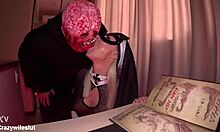 crazy nun slut summons demon for rough anal creampie gaping