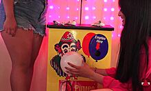 this filipina pumps balloons then stuffs them in her asian fetish fun