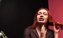 Redhead girlfriend surrenders blowjob virginity to my cock