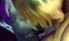 Blonde Slut Deepthroats Cock Bent Over Doggystyle Cumshot Face Full Load