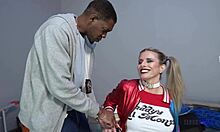 Fucking Handcuffed Whore Cory Chase as Harley Quinn!