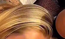 Hey check this busty blonde milf versus teen brunette in sloppy deepthroat contest