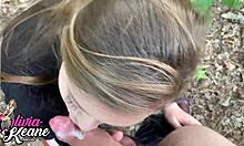 hot teen pov outdoor blowjob... cum on my face already??