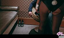 Sexy bunny girl grinds and rides fat cock cowgirl style pro