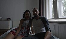 juan handcuffs delfine for after-party submission bent over doggystyle blowjob cumshot