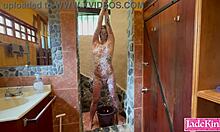 Obeying Master's Instructions Body Writing BDSM Humiliation Slave Bound Blindfolded Punished