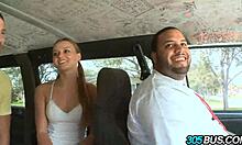 hot teen 18+ pigtails uh gets monster big dick 21cm deep in public car