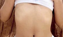 Holy Cow! Lustful 18+ teen babe squirts wildly with her new vibrating sex toy!