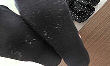 japanese amateur femdom beauty tramples masochist slaps cock spits then footjobs his legs fetish training