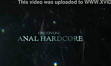 sexy emily white takes first bbc anal creampie with hardcore fisting and huge gape