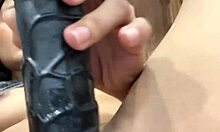 omg the slutty princess is so horny for her massive black dildo right now!!!